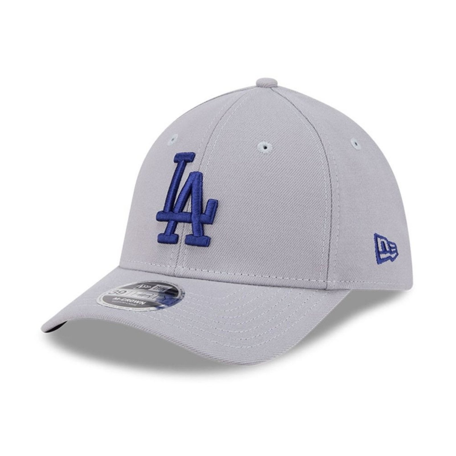 Bone New Era 39THIRTY M-Crown Los Angeles Dodgers MLB Cinza
