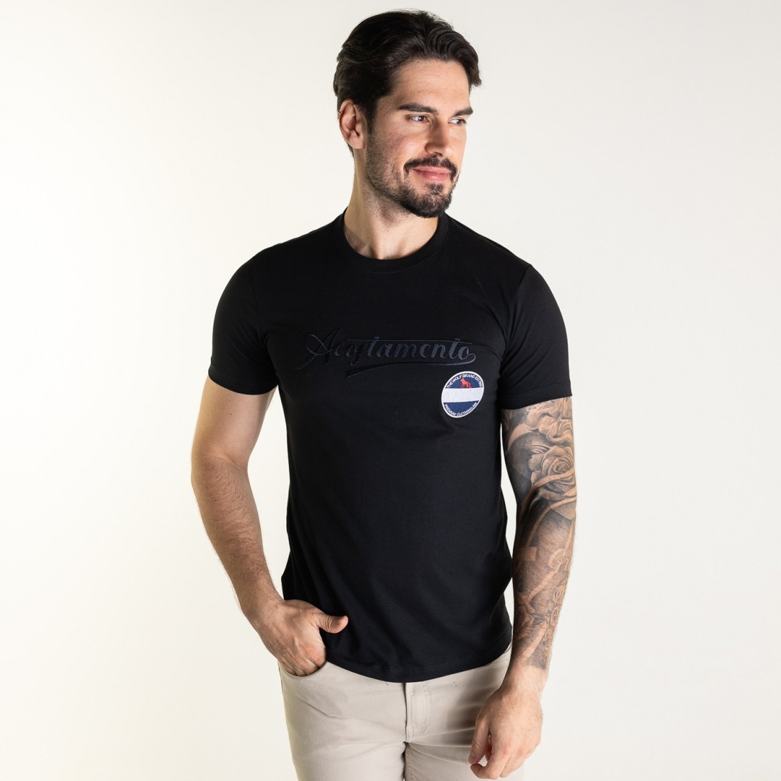 Camiseta Acostamento Premium Clothing Preta