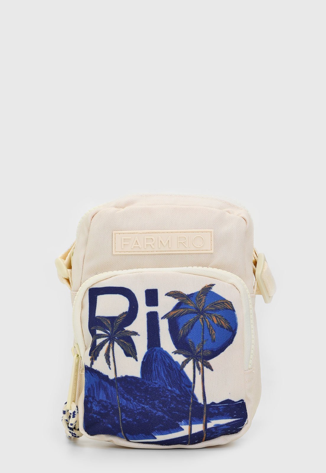 Bolsa Transversal Farm Gema Encanto Tropical Off-White