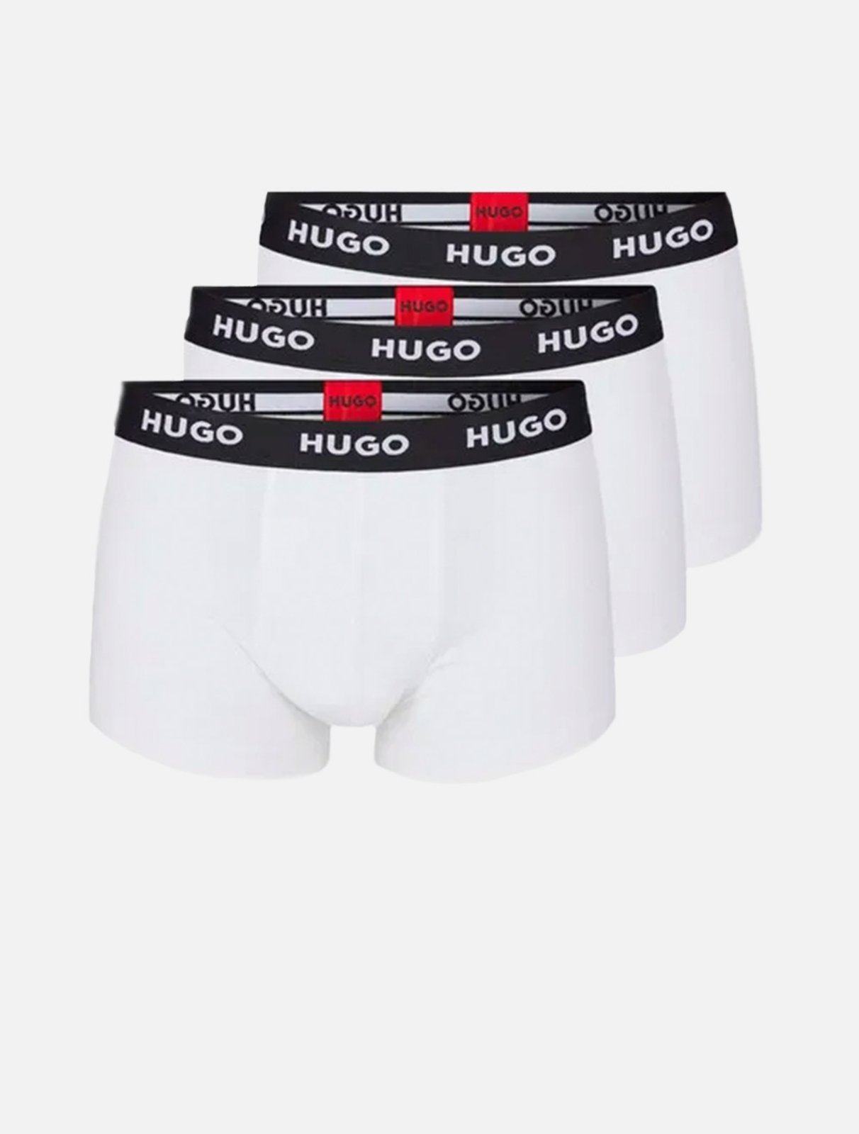 Kit Cueca Hugo Boss Masculino Triplet Trunks Branco 3P