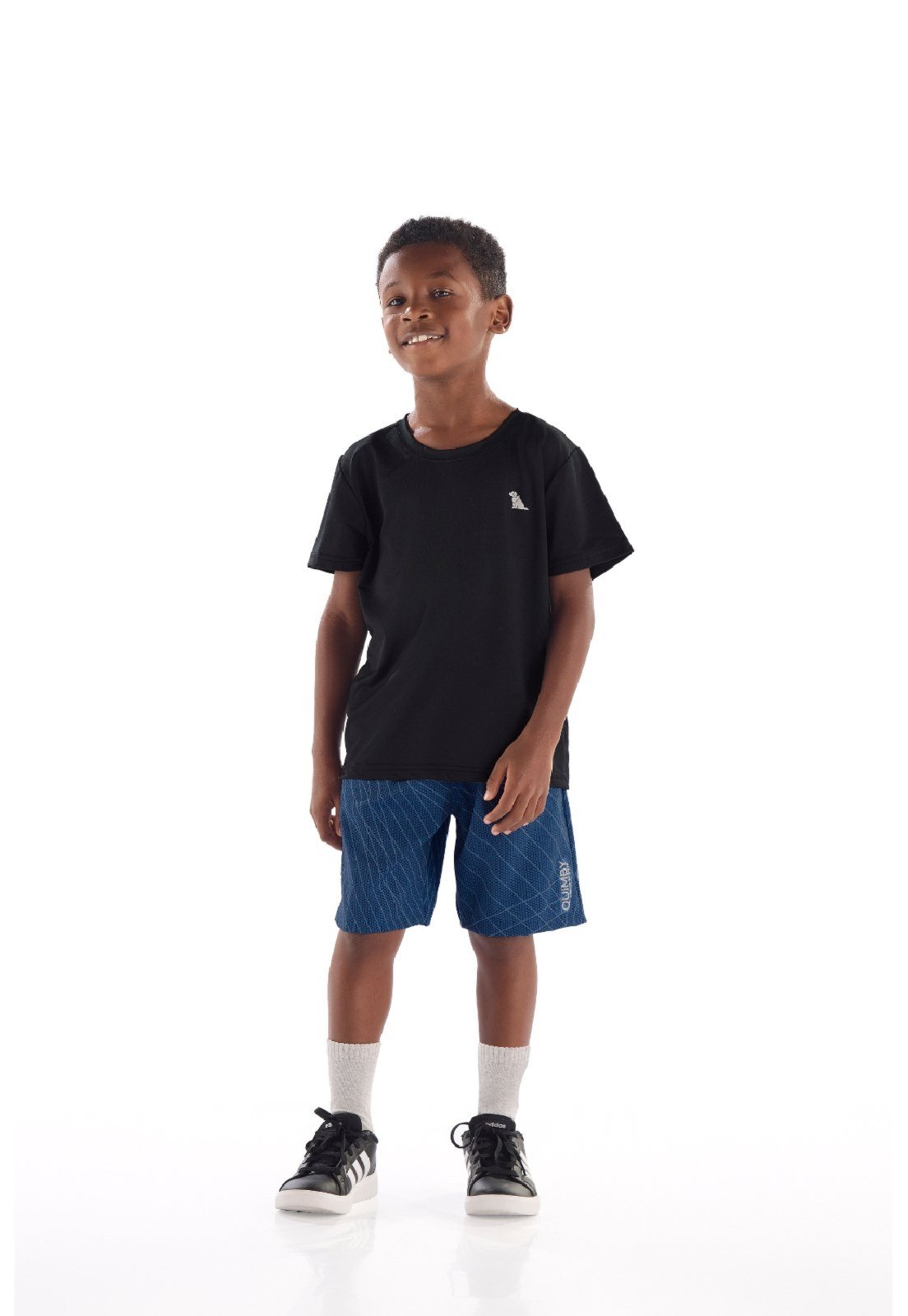 Vista 3 Infantil - Bermuda Microfibra Estampado Quimby azul Quimby azul
