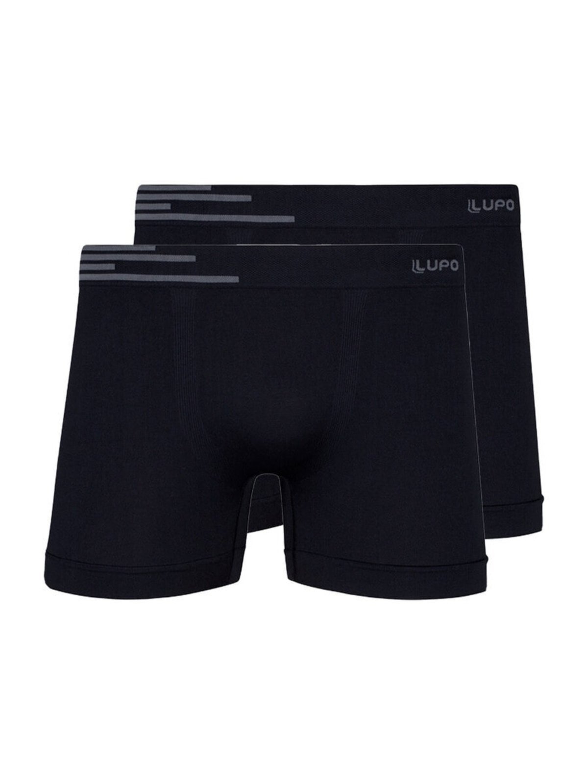 Kit com 2 Cuecas Boxer Lupo 436-002 Preto