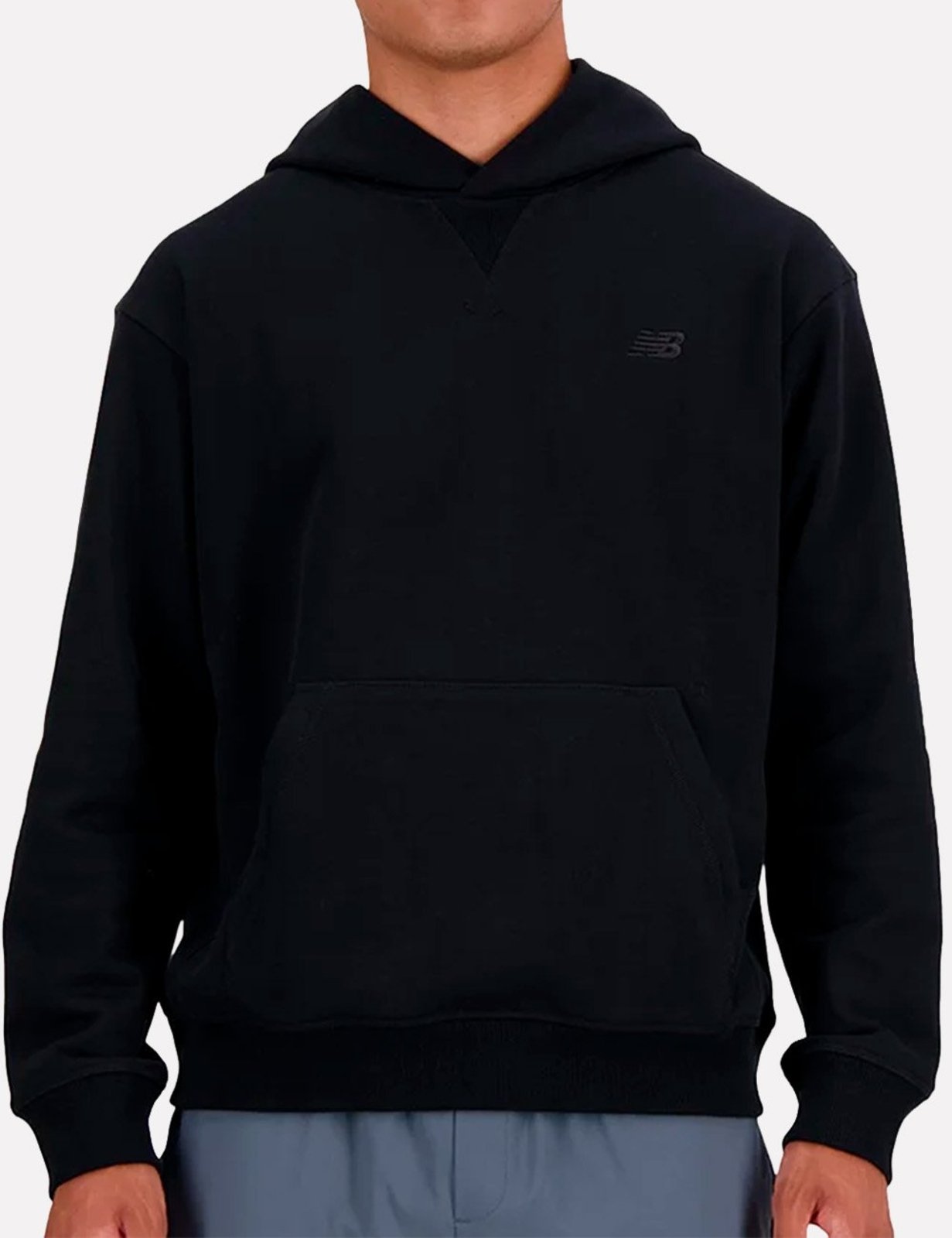Casaco New Balance Masculino Moletom Relaxed Athletics Small Logo Preto
