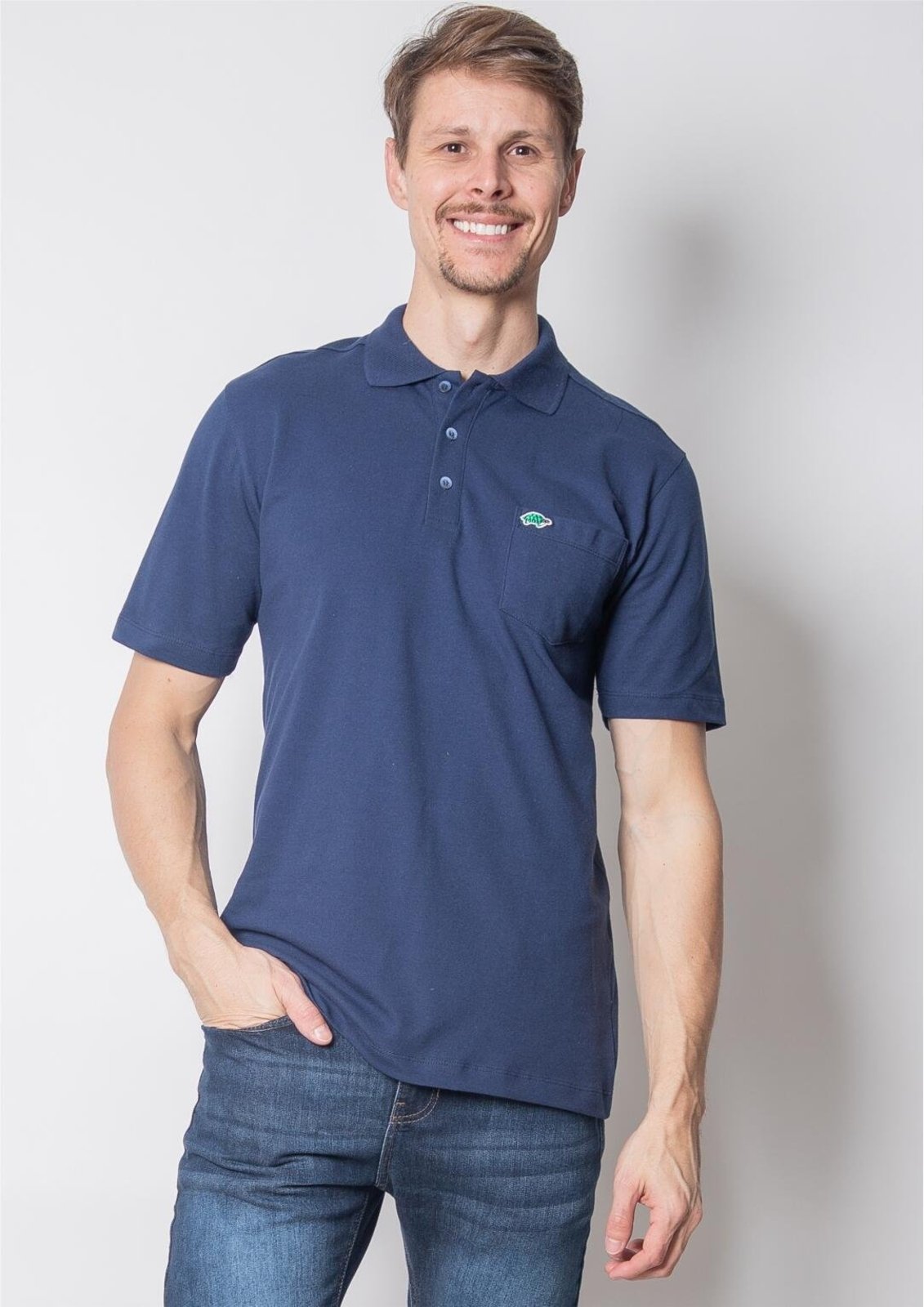 Camisa Polo Masculina | Pau a Pique Azul Marinho