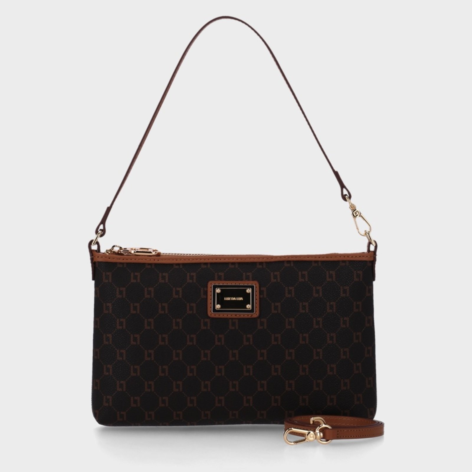 Bolsa Monograma Mocca Pequena- 10001000 Luz Da Lua Marrom