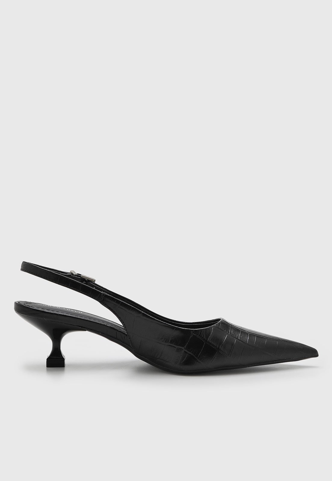 Vista 3 Scarpin Feminino Santa Lolla Salto Geométrico preto Santa Lolla preto