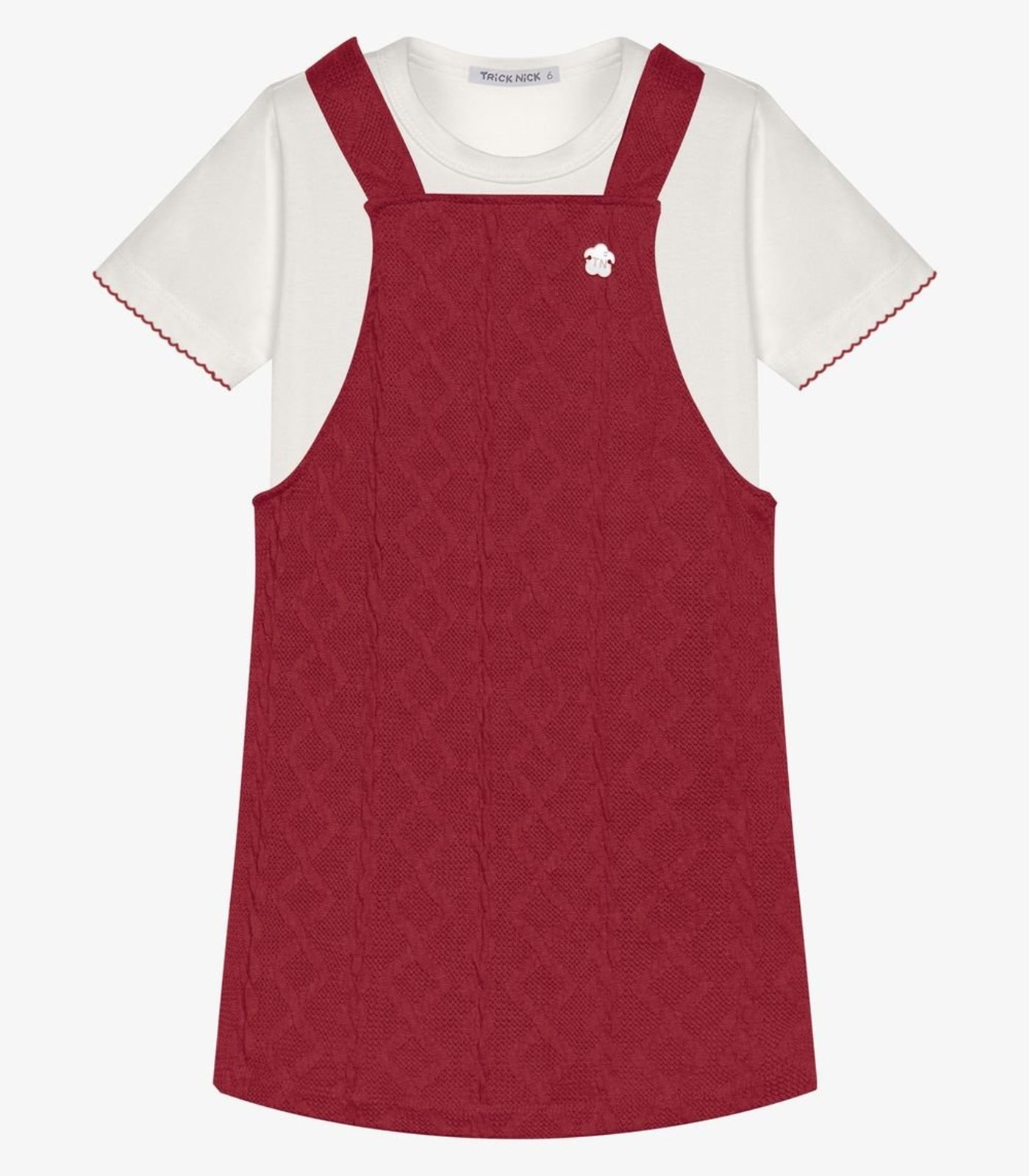 Infantil - Conjunto Blusa Com Salopete Trick Nick Vermelho