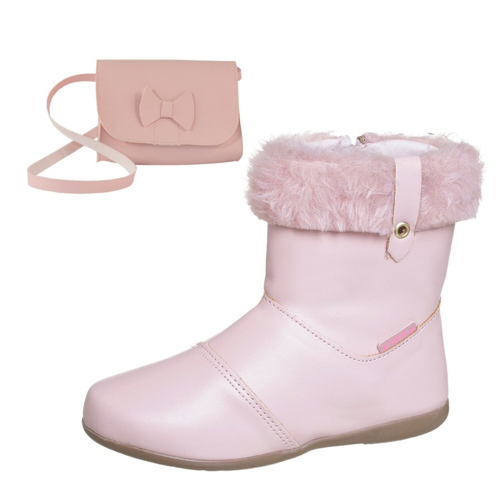 Infantil – Kit Menina Bota e Bolsa Rosa