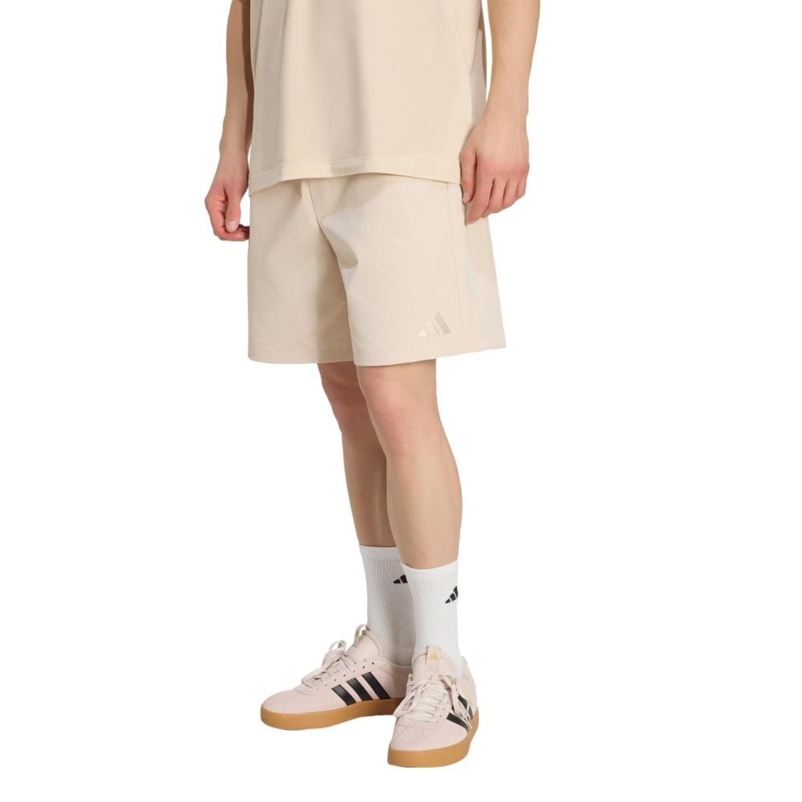 Shorts Algodão adidas adidas Sportswear Bege