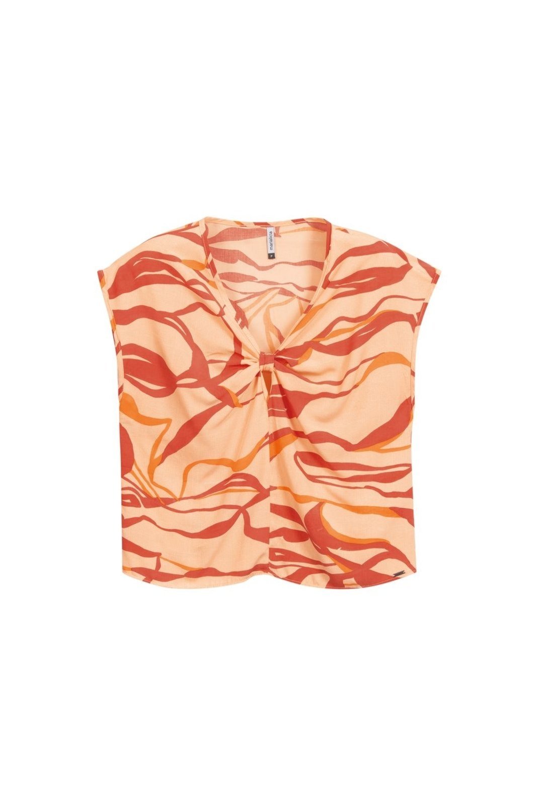 Blusa Feminina De Viscose Marialícia Laranja