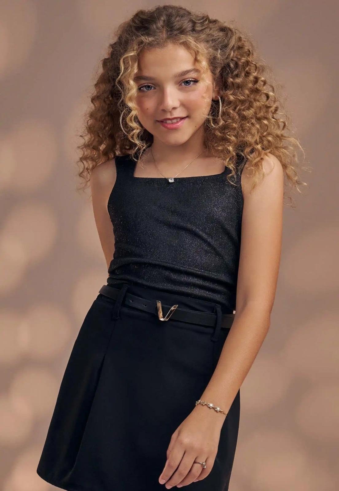 Vista 3 Cropped Juvenil Menina Vic Vicky 12 Vic&Vicky preto Vic&Vicky preto