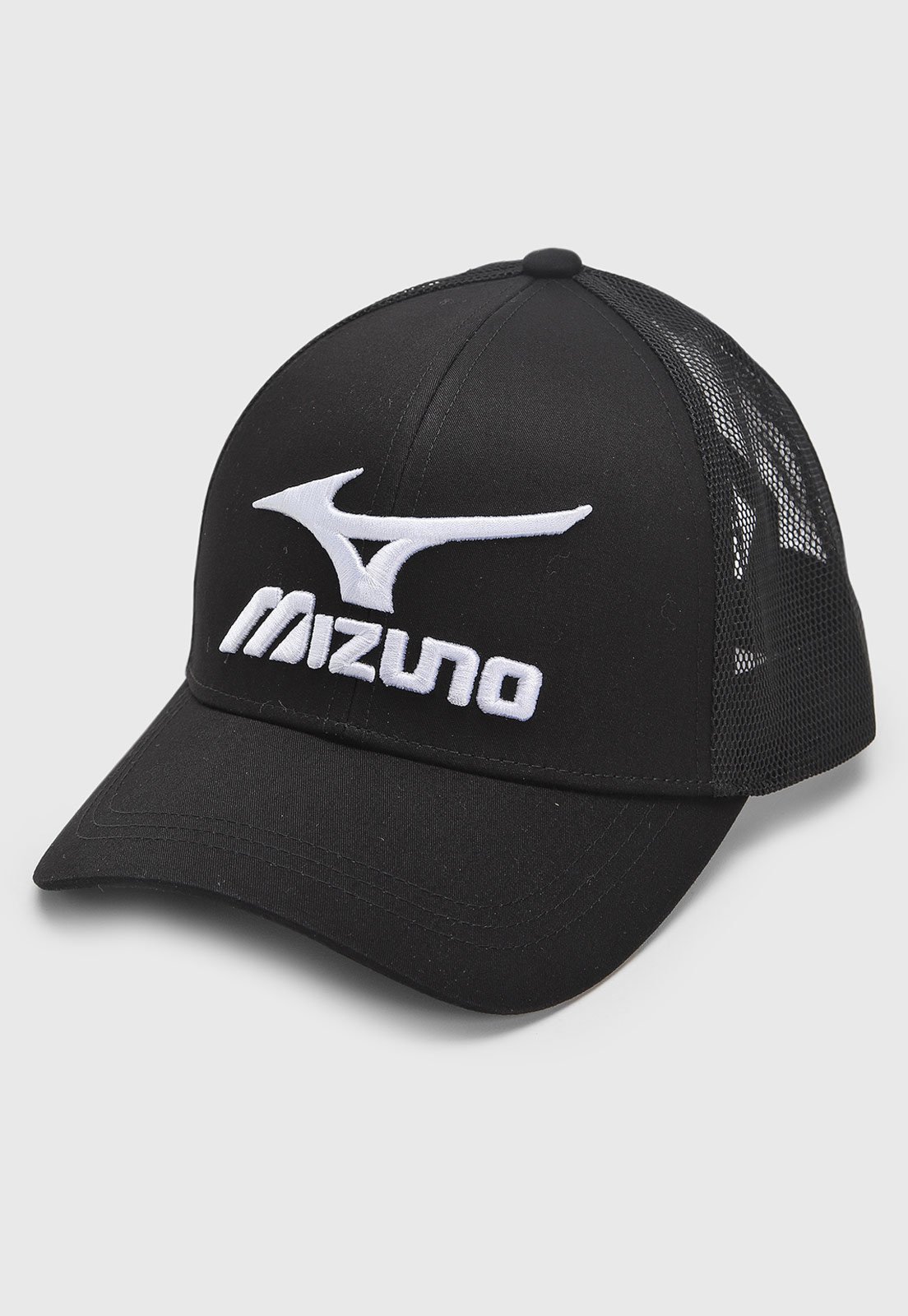 Vista 3 Boné Masculino Mizuno Osaka New Aba Curva Preta Mizuno preto