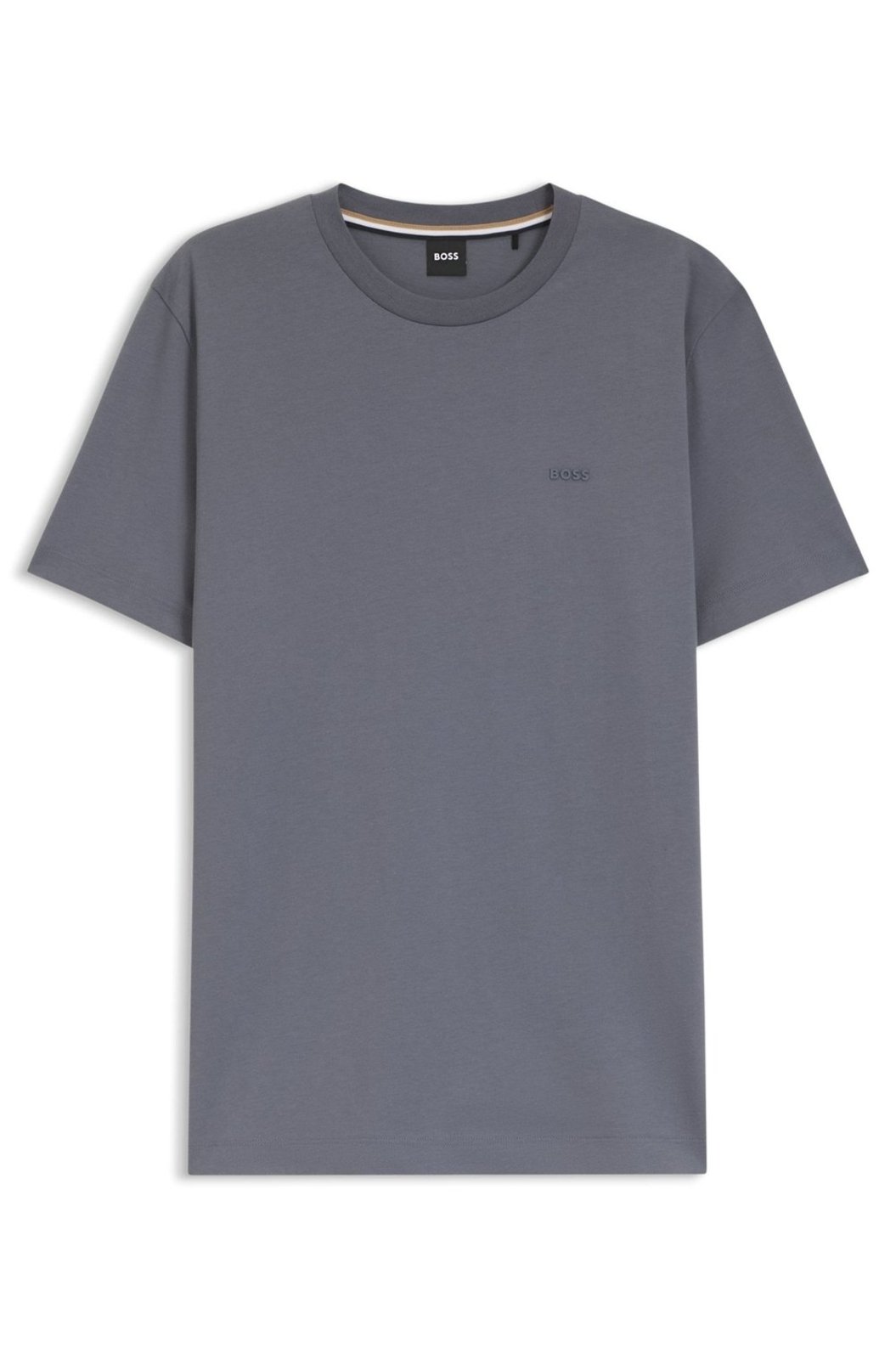 Camiseta Em Jersey De Algodão Com Detalhe De Logo