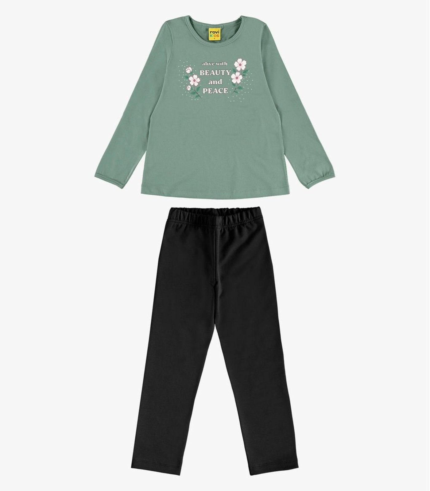 Infantil - Conjunto Blusa com Legging Rovi Verde