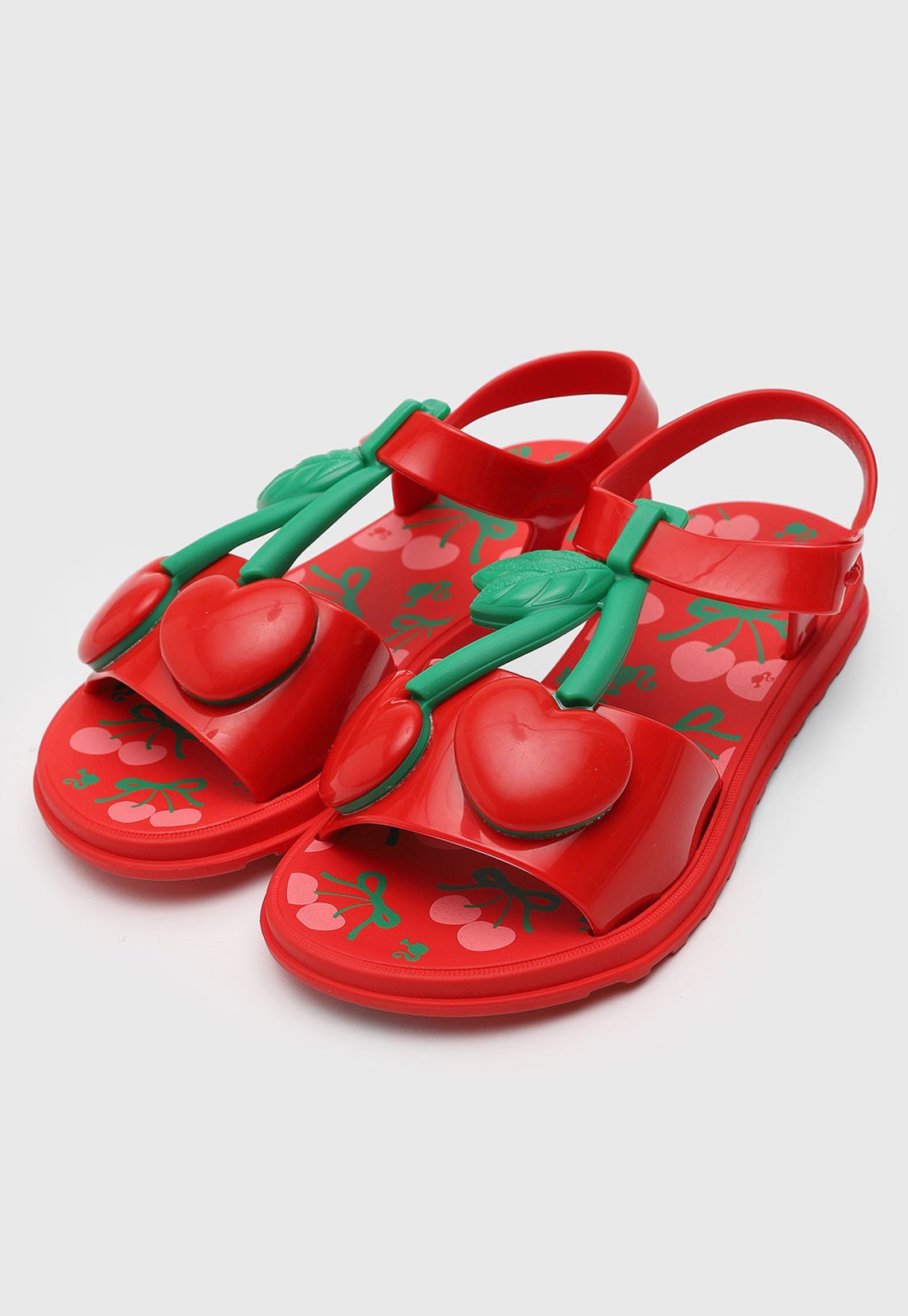 Vista 2 Infantil - Sandália Grendene Barbie Cherry Me Vermelha GRENDENE KIDS vermelho GRENDENE KIDS vermelho