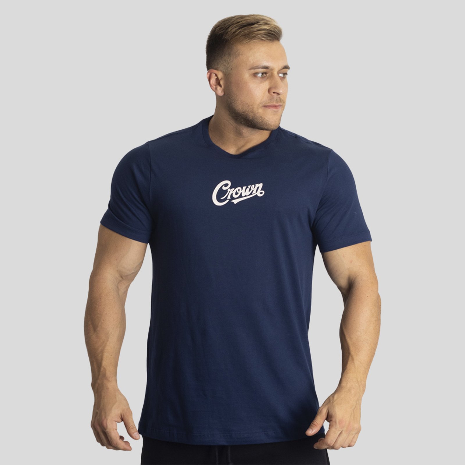 Camiseta Crown Training OldStyle Azul Marinho