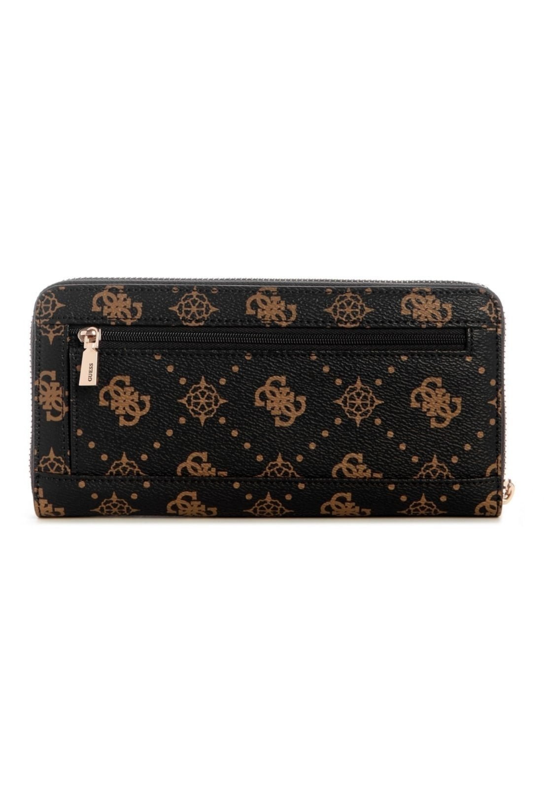 Vista 3 Carteira Guess Carrie Logo Slg Lrg Zip Around Guess marrom
