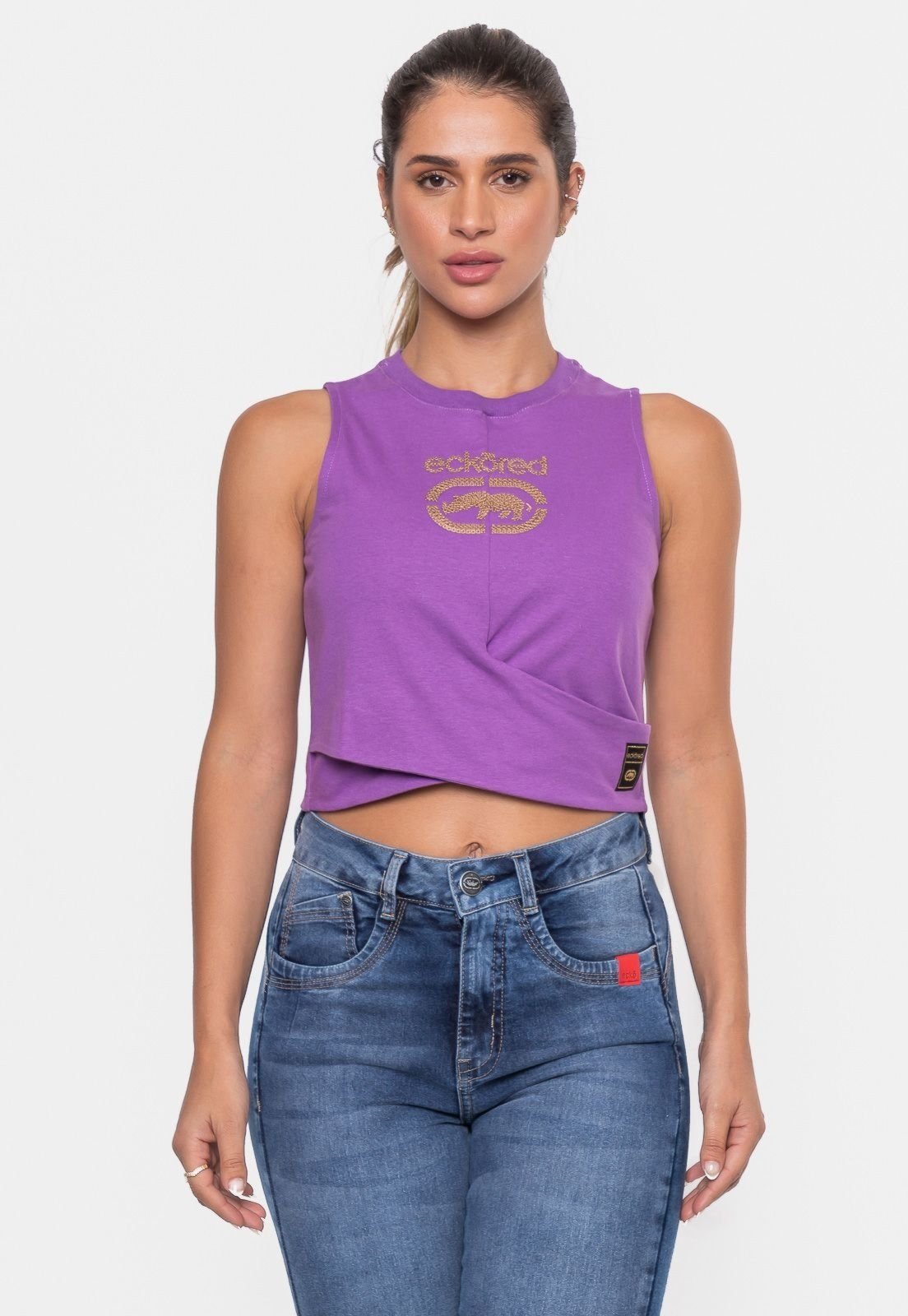 Top Ecko Feminino Bord Roxa