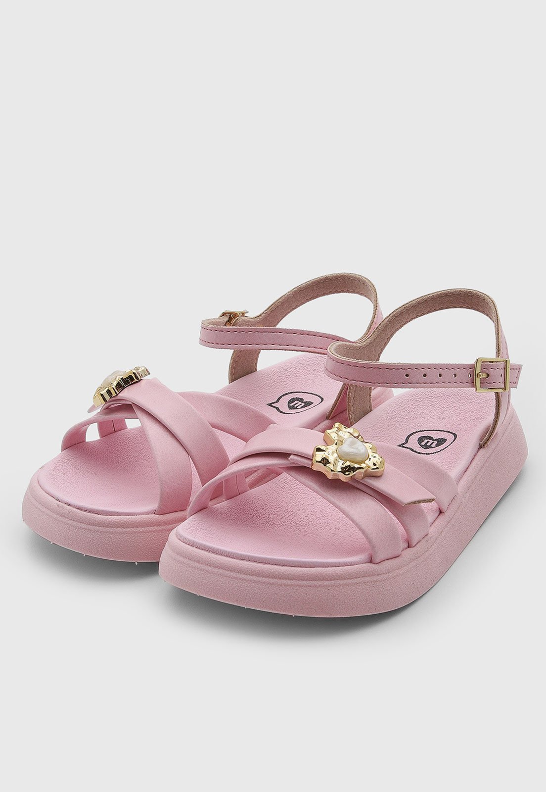 Infantil - Sandália Molekinha Tiras Cruzadas Rosa