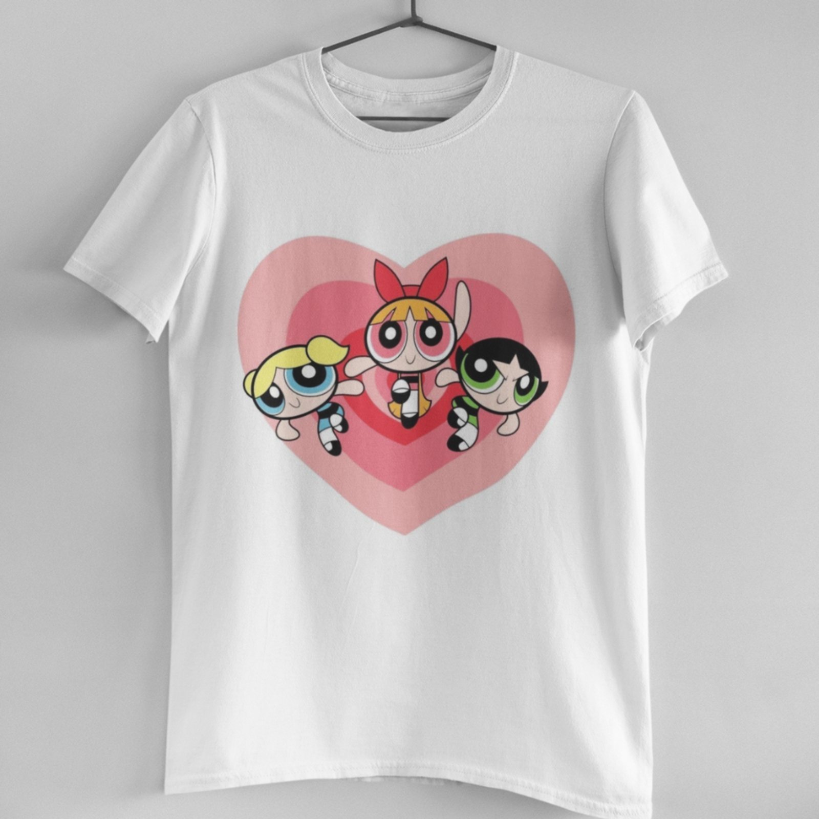 Infantil – Camiseta Menina Manga Curta Estampada Meninas Superpoderosas Algodão