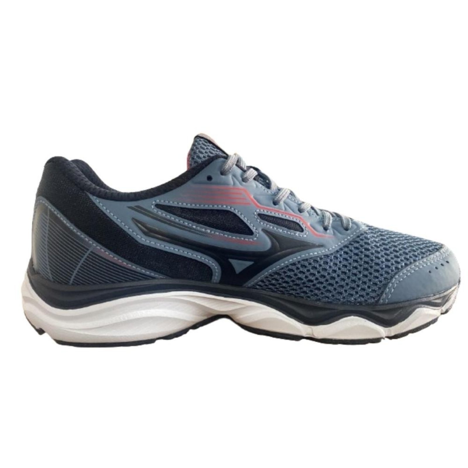 Tenis Mizuno Masculino Wave Hawk 4 101047047-549-stell-cinza 39