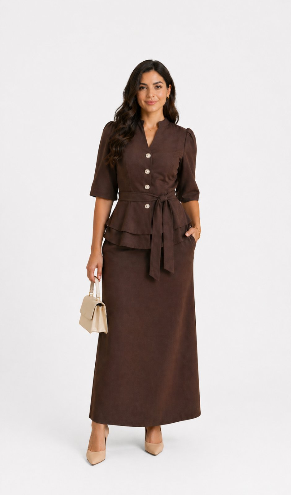 Infantil - Conjunto D Bell Outlet Fashion Vintage Marrom