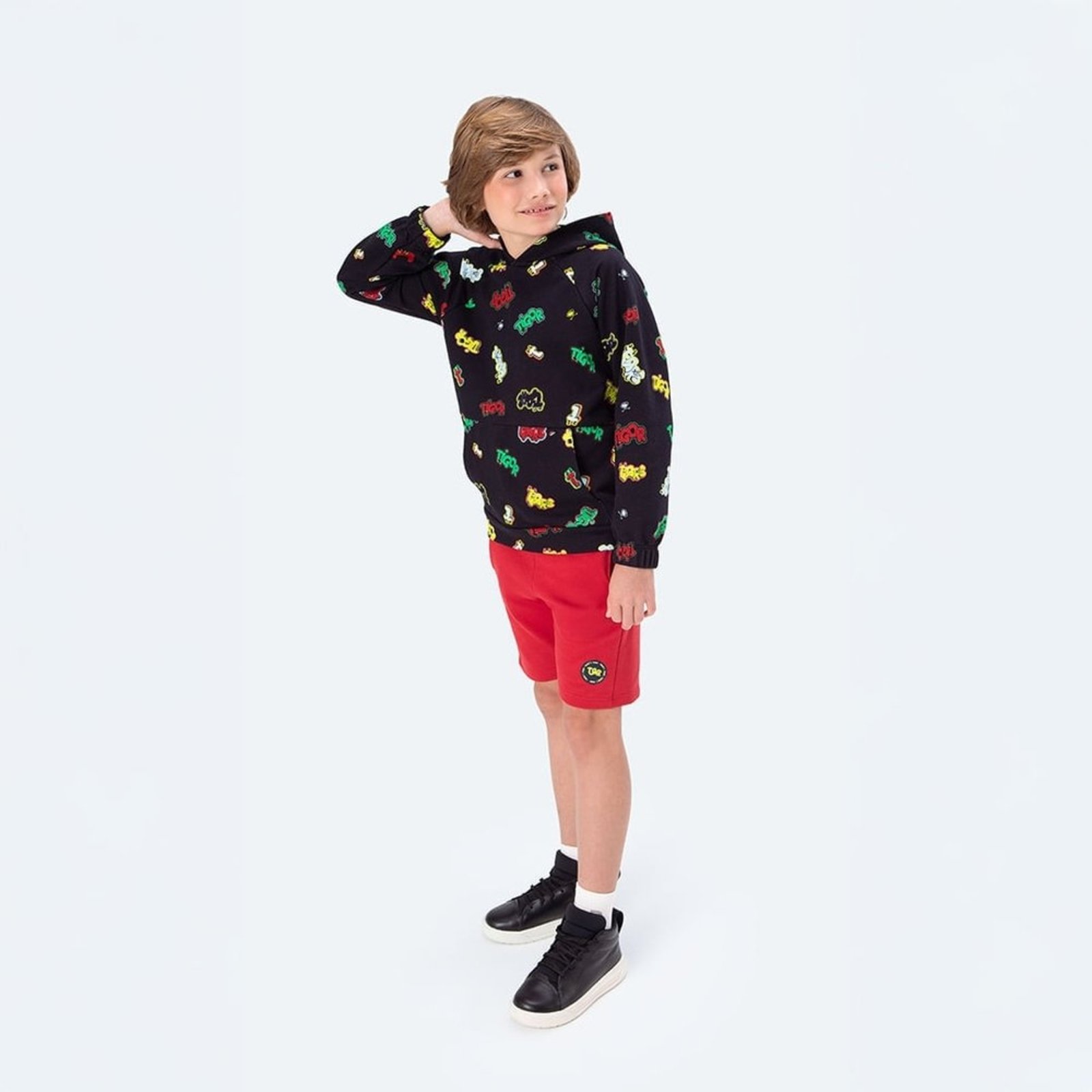 Infantil - Bermuda Moletom Menino Tigor T. Tigre