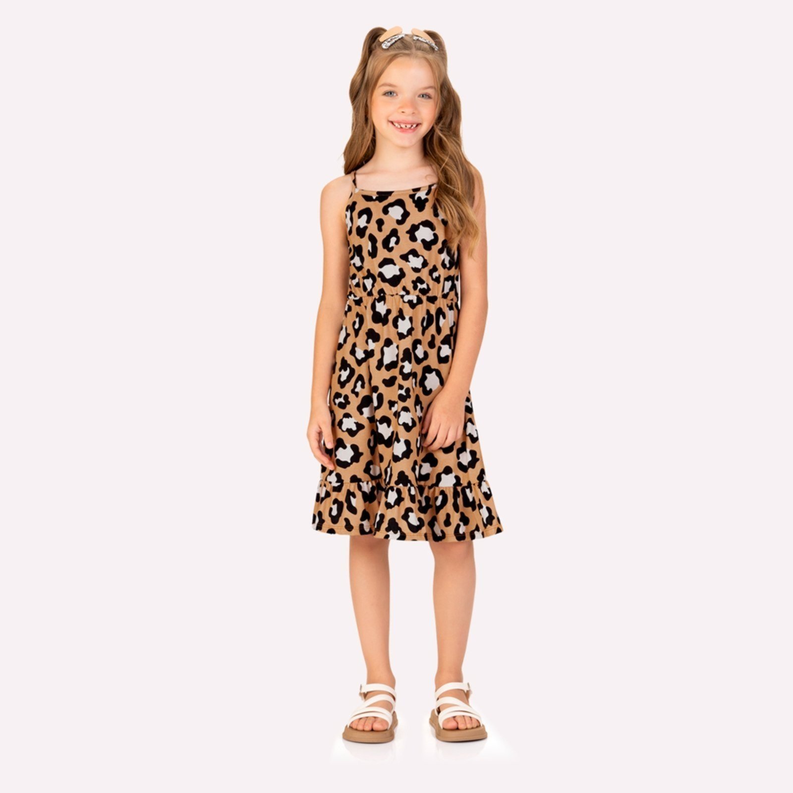 Infantil - Vestido Menina Animal print Kyly