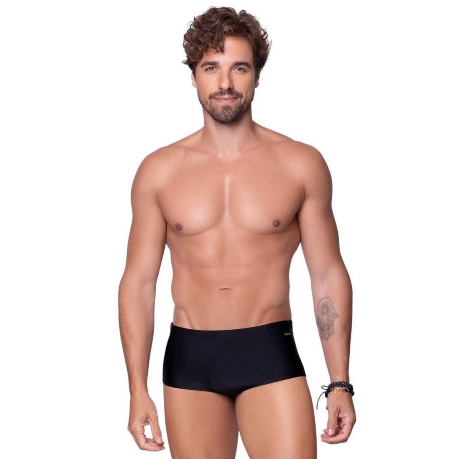 Sunga Selene Lateral Larga Masculina - Preto - Selene