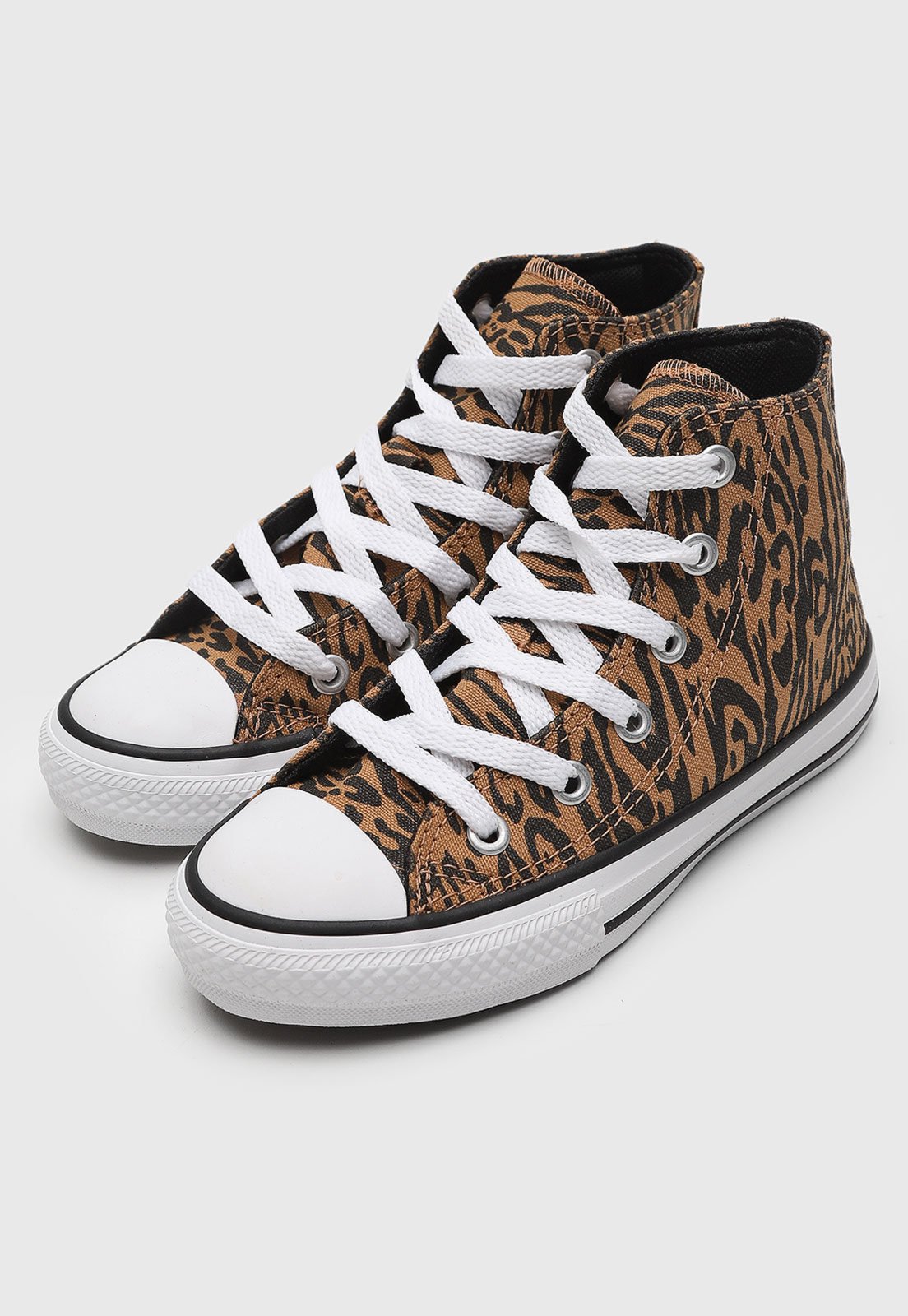 Infantil – Tênis Converse Chuck Taylor All Star Animal Print Marrom