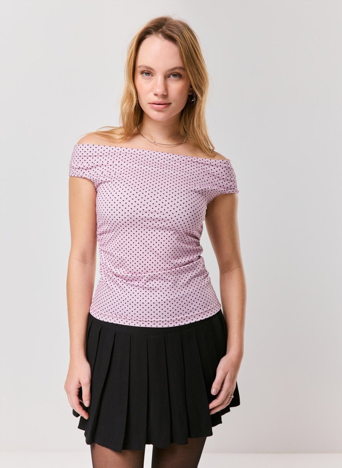 Blusa Ombro A Ombro Poá