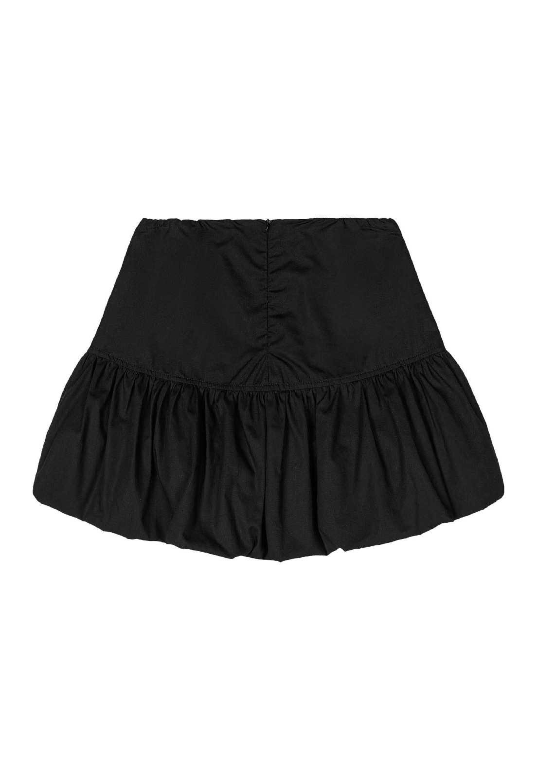 Vista 3 Infantil - Saia Balonê Juvenil Gloss preto Gloss preto