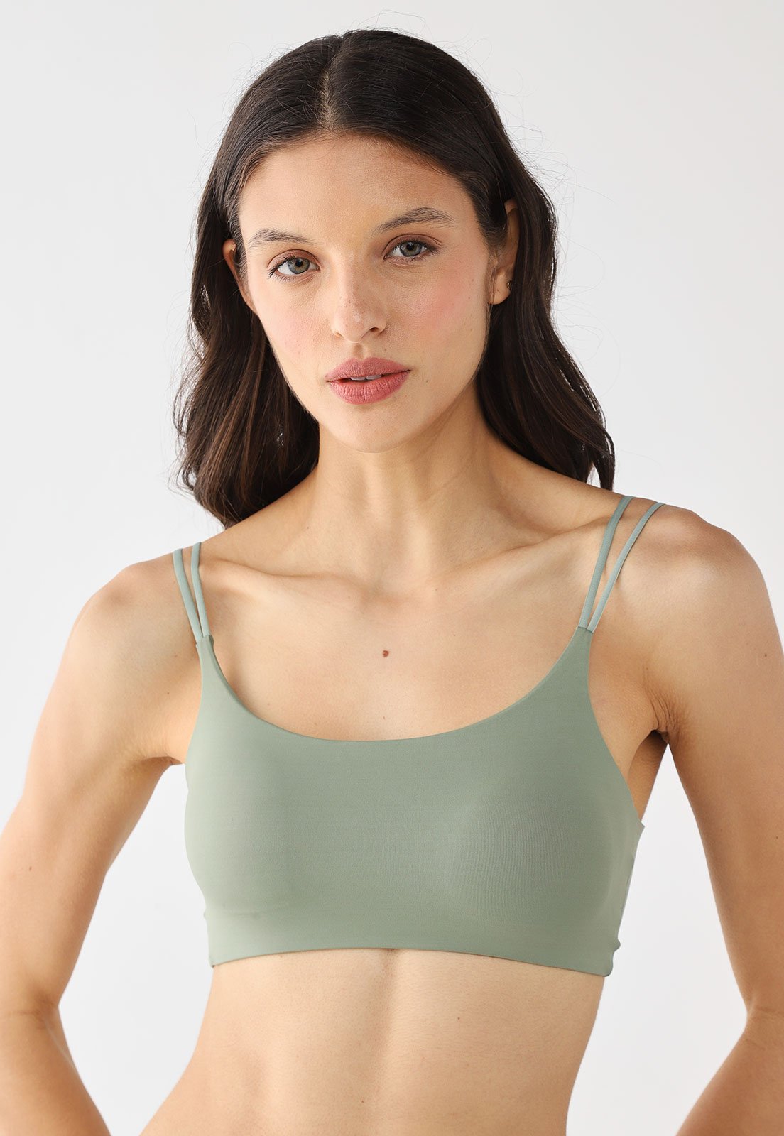 Top Feminino Hope com Bojo Removível Microfibra Verde