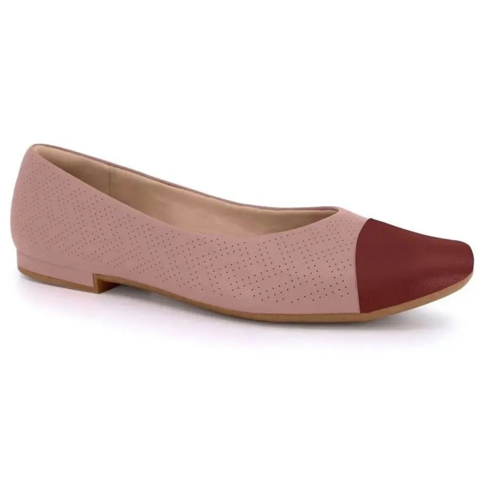 Vista 2 Sapatilha Feminina Laser Antik Usaflex MM0102 rosa rosa