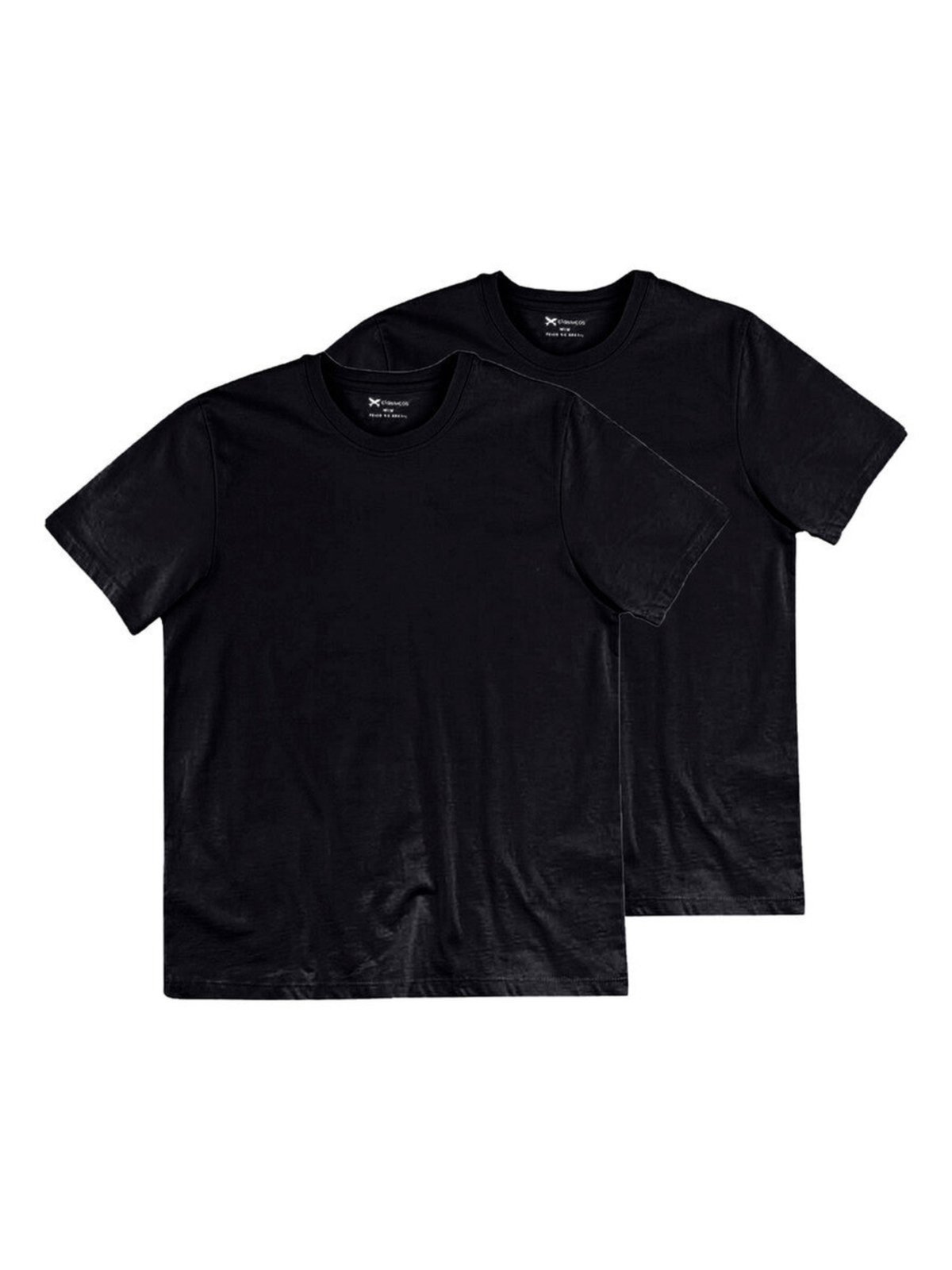 Kit com 2 Camisetas Masculina Hering 201 Preto