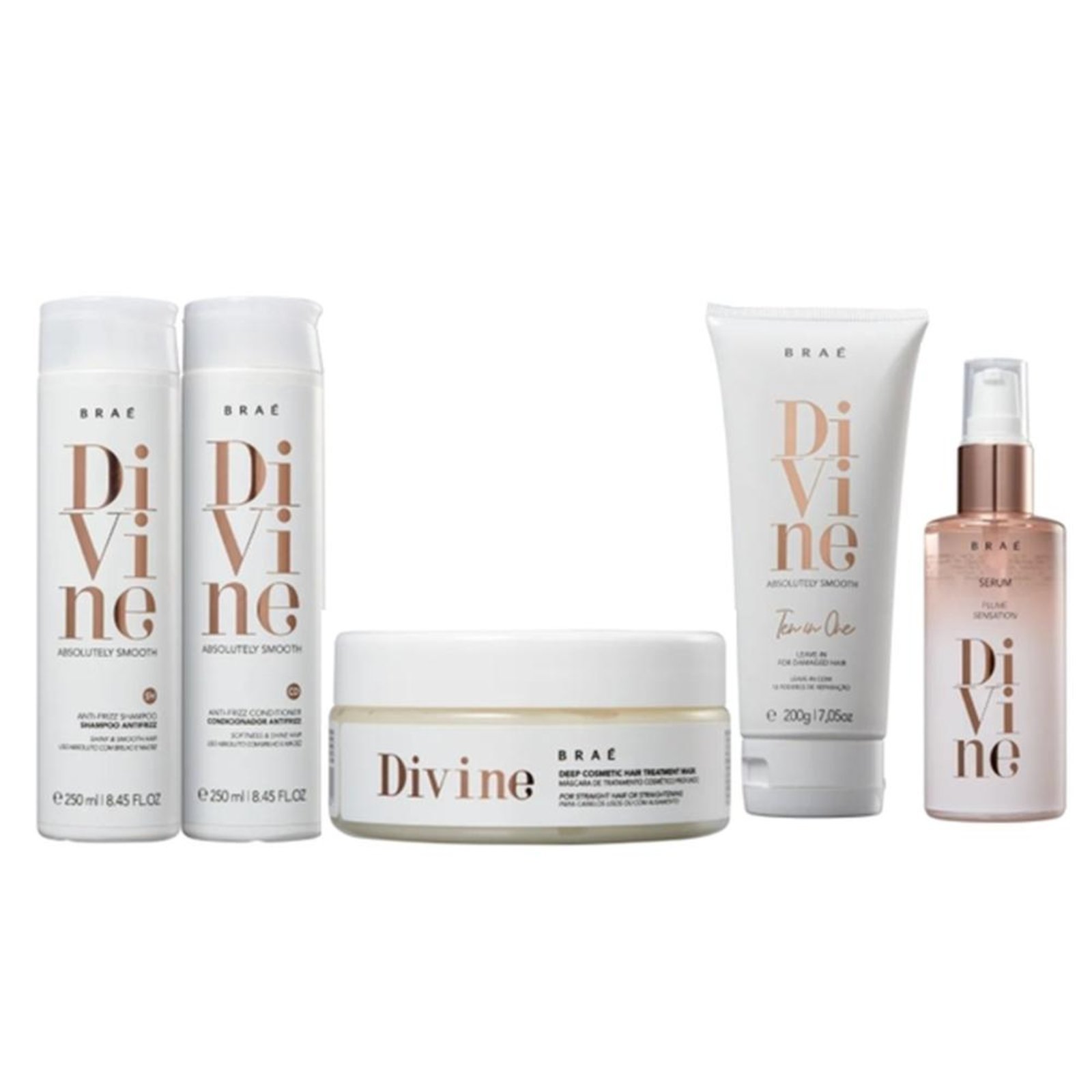 Brae Divine Kit Anti Frizz Home Care (5 produtos)