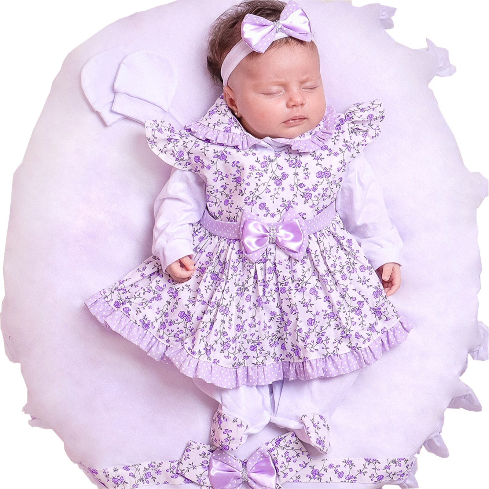 Infantil – Saída de Maternidade Sônia Enxovais Menina Amora Lilás