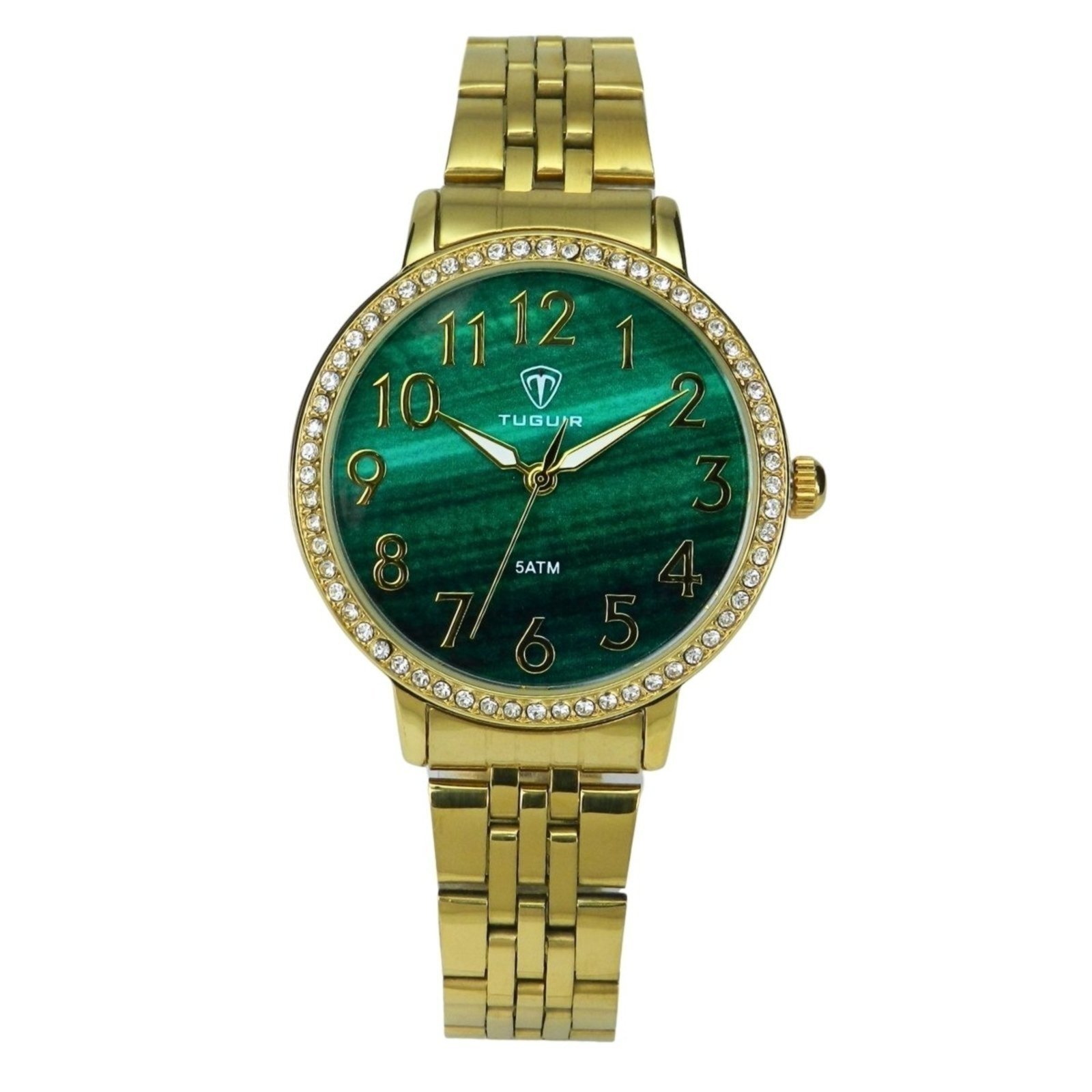 Relógio Feminino Tuguir Analógico TG178-1C Dourado e Verde