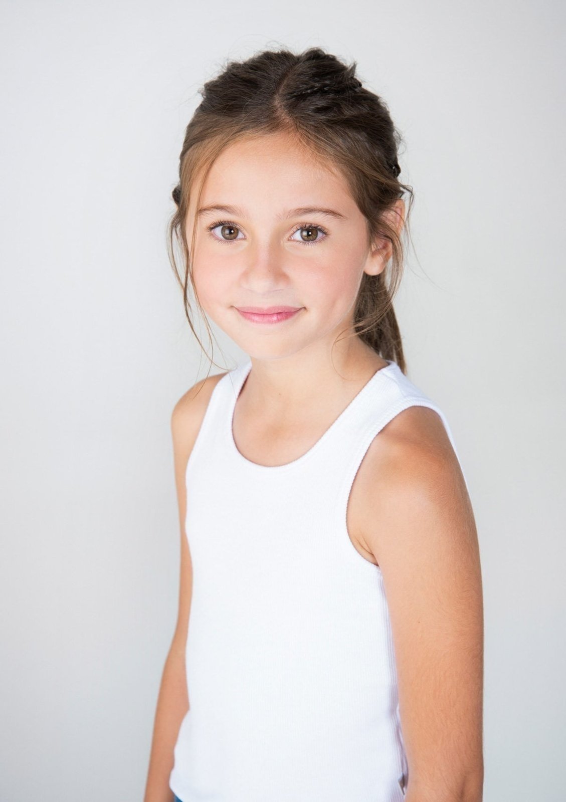 Vista 2 Infantil - Regata Básica Menina Em Ribana Hering branco Hering branco
