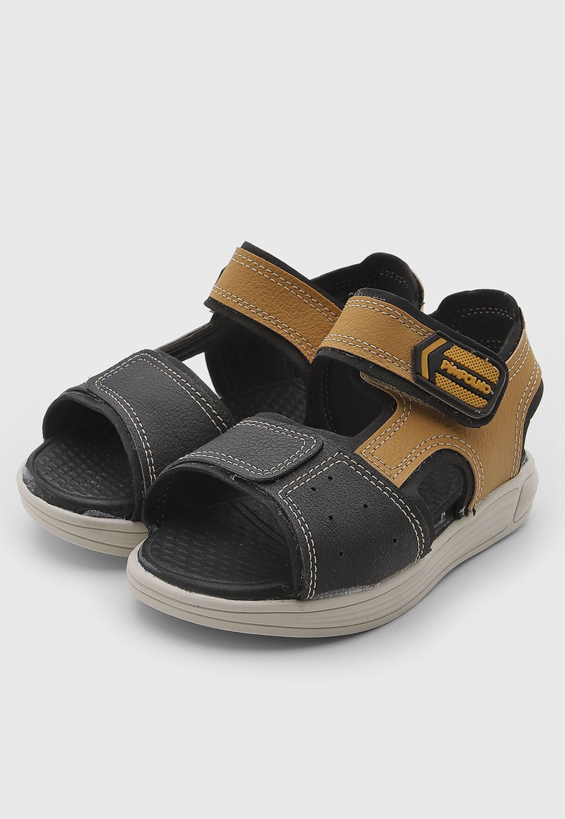 Infantil - Sandália Pimpolho Mini Trekker Preta