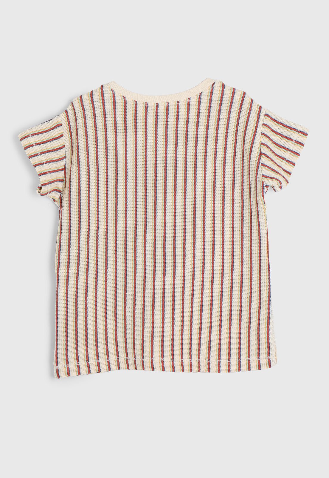 Vista 3 Camiseta Hering Listrada Hering Kids bege Hering Kids bege