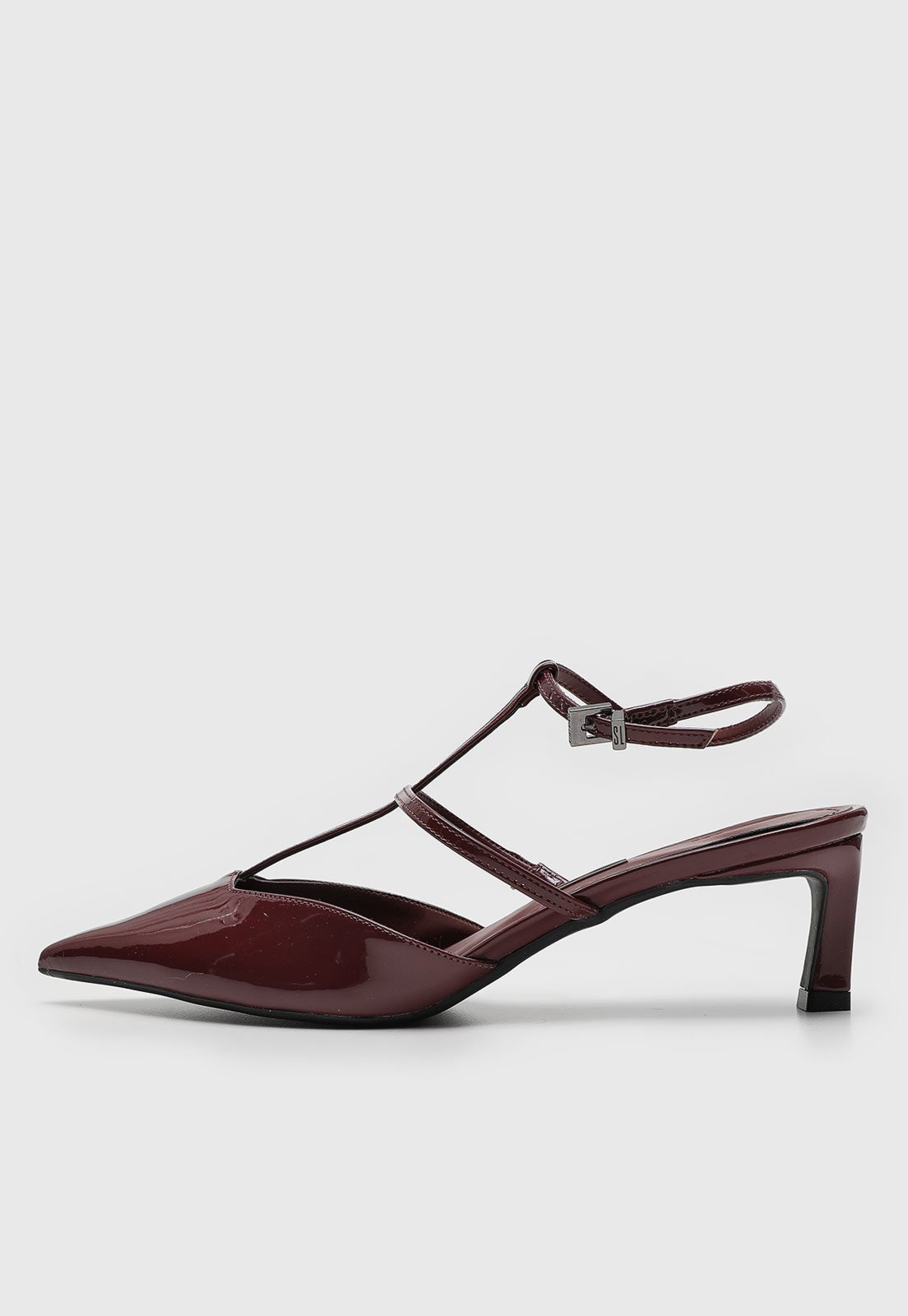 Scarpin Slingback Santa Lolla Recortes Vinho