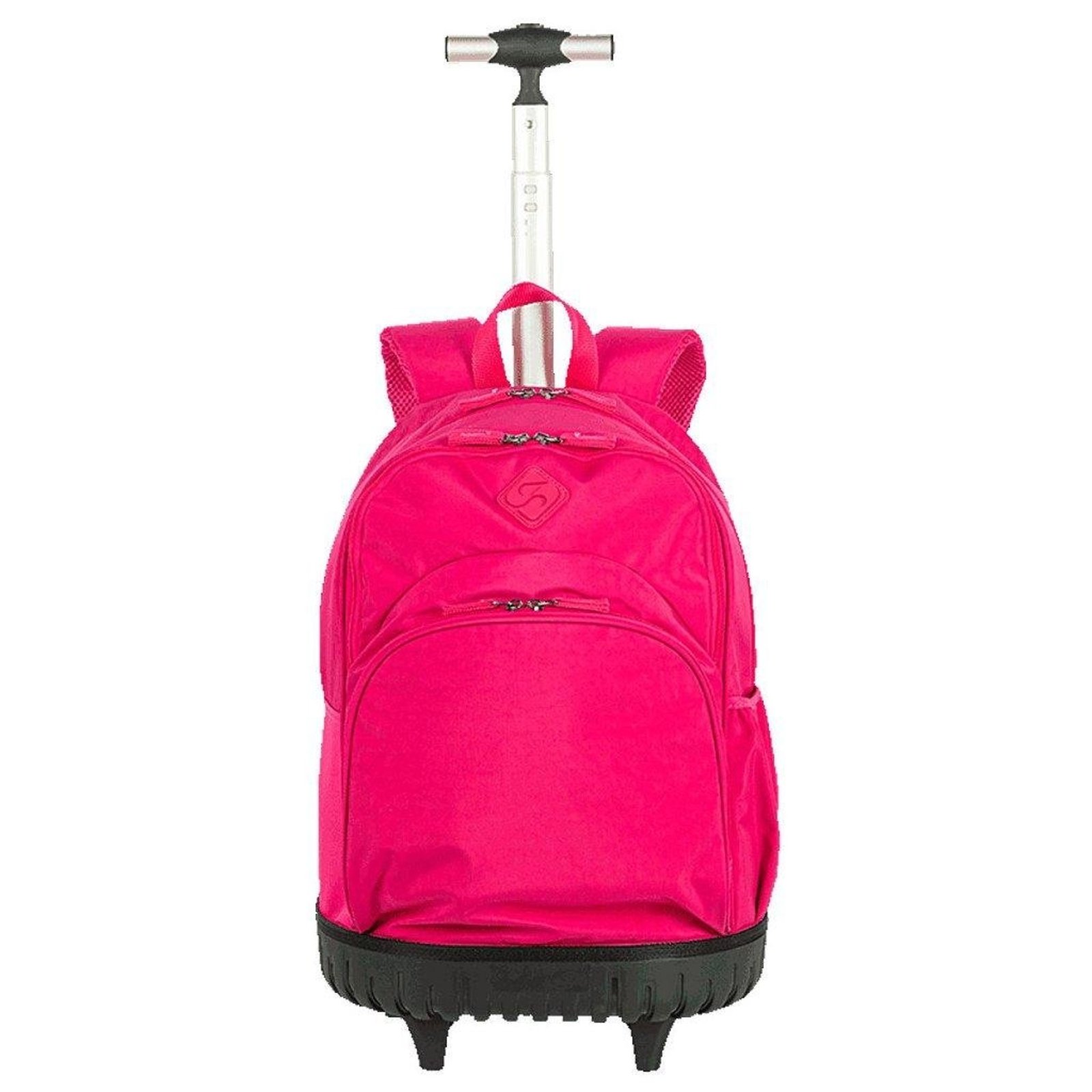 Infantil - Mochila Sestini com Rodinhas Rollingg Crinkle 2 Rosa Pink