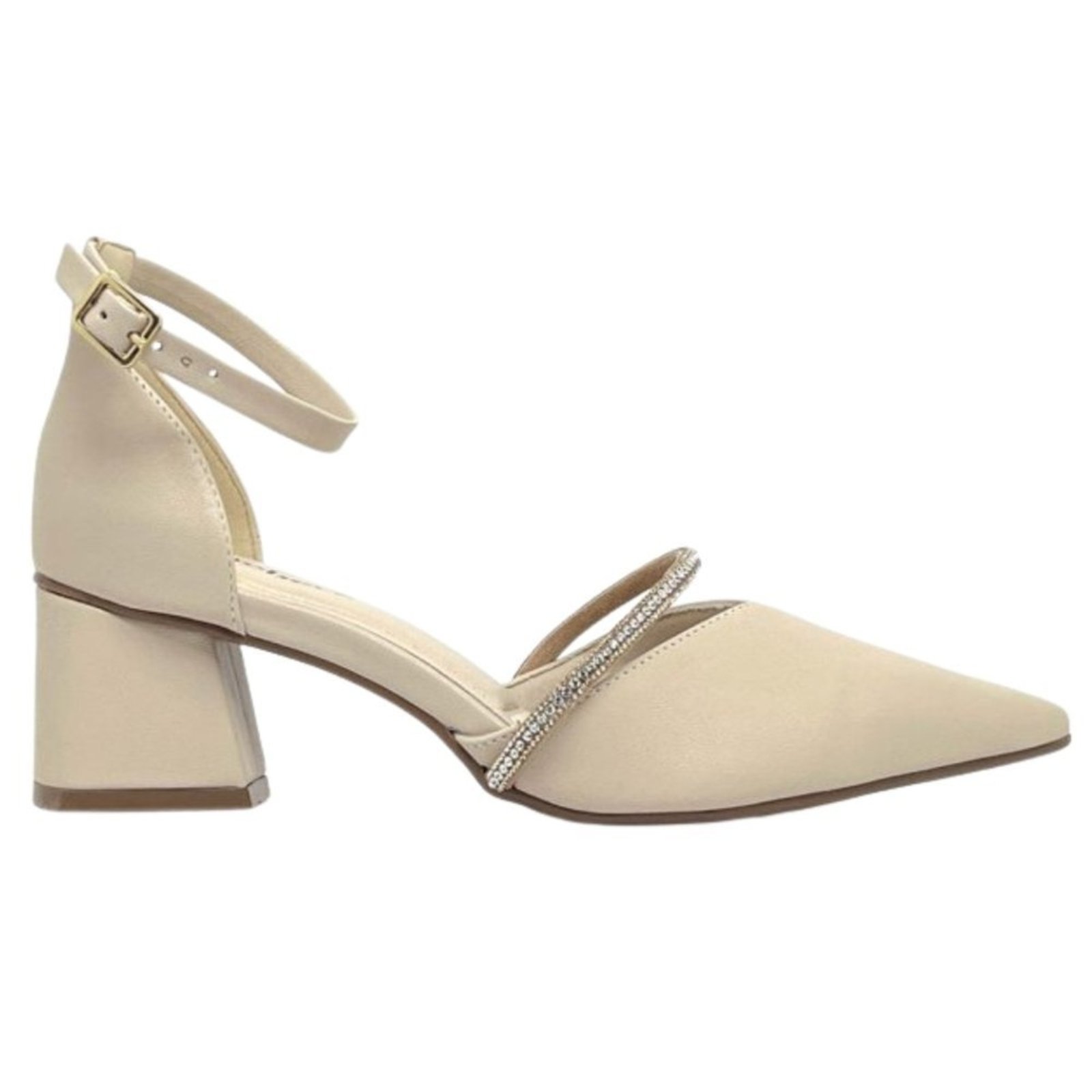 Sapato cê Salto Bloco T3838 576 cê Off white