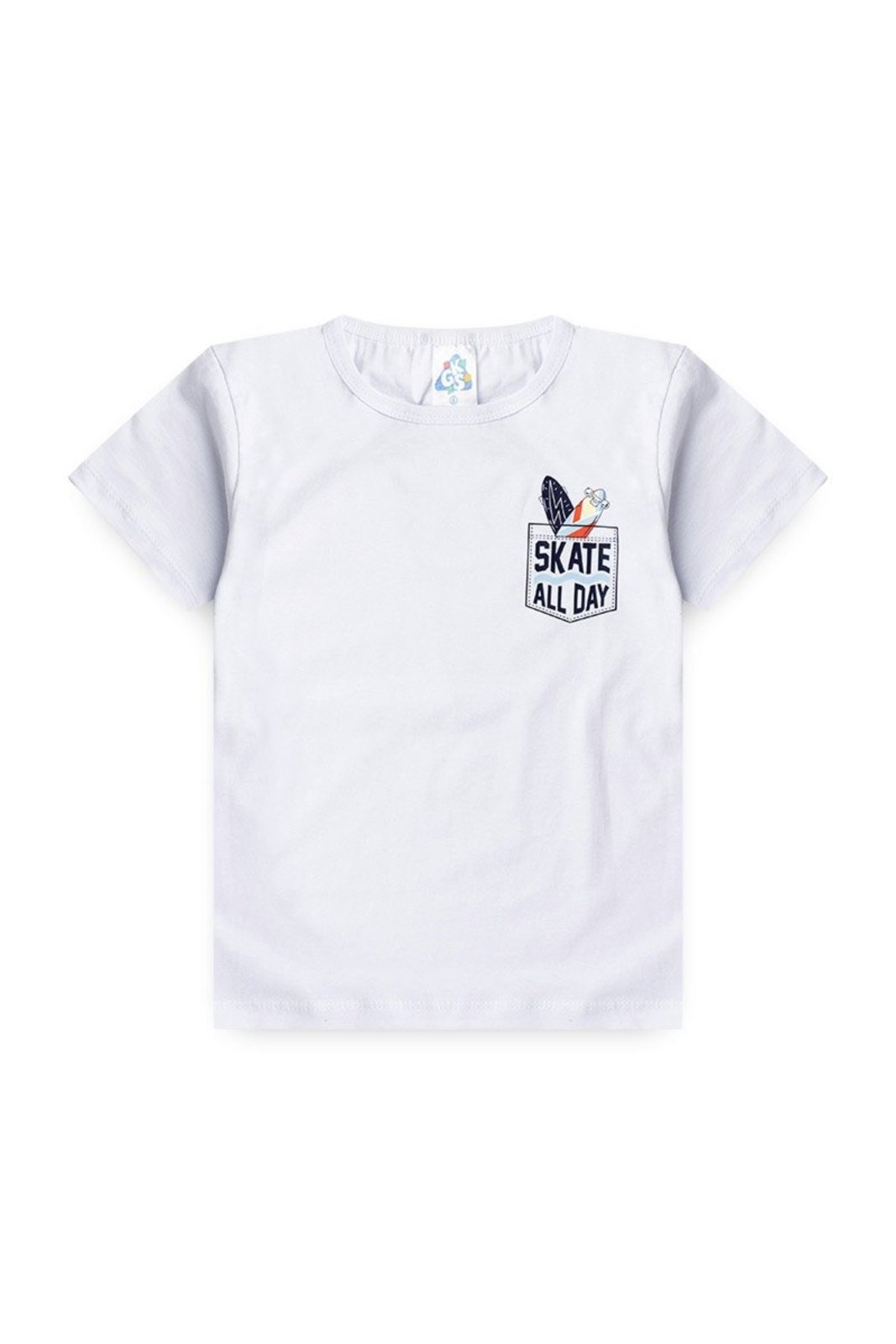 Vista 2 Infantil - Conjunto de Verão para Menino Skate All Day GKS laranja GKS laranja