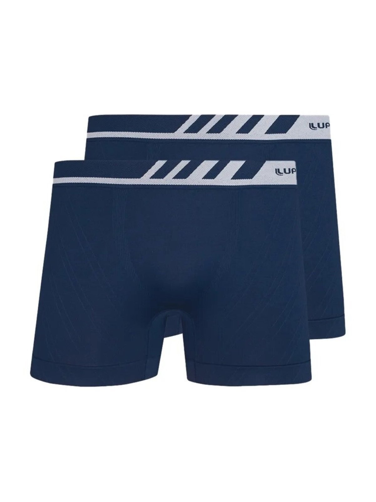Kit com 2 Cuecas Boxer Lupo 671-002 Azul Marinho