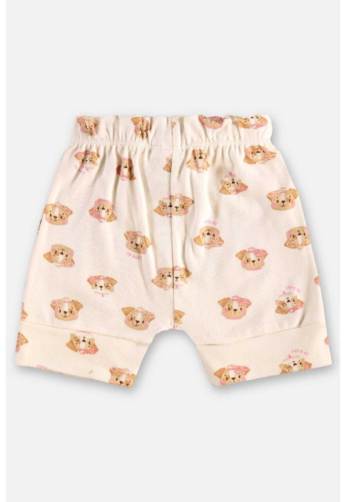 Vista 3 Infantil - Short em Suedine para Menina Up Baby bege Up Baby bege