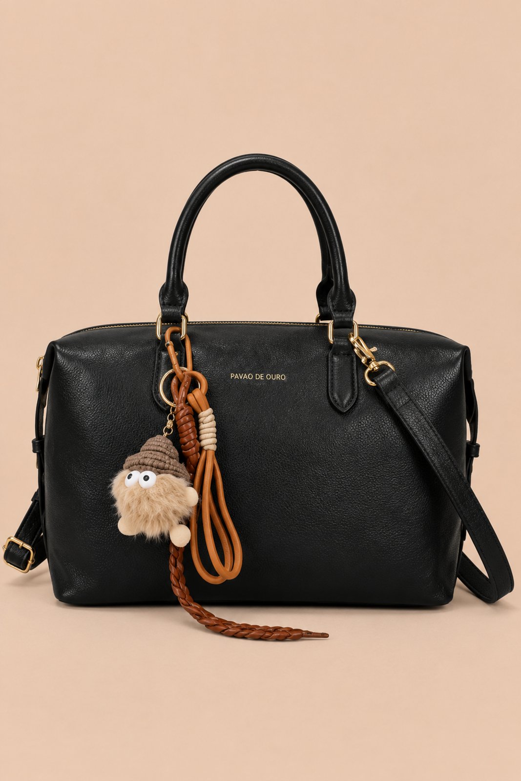Bolsa Feminina D Bell Outlet Fashion Elegance Chain Preta
