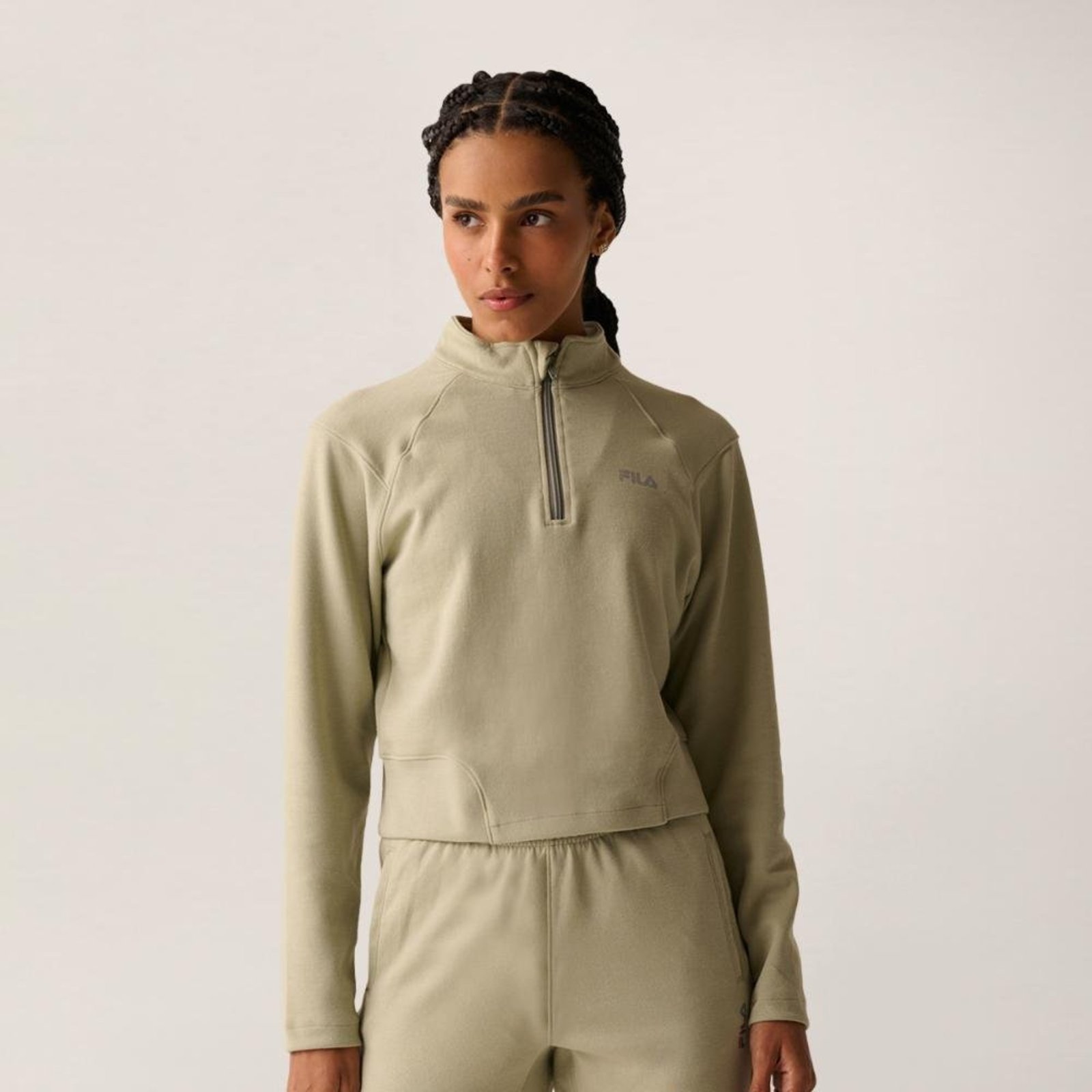 Casaco Fila Meio Ziper Future Sports Feminino Incolor