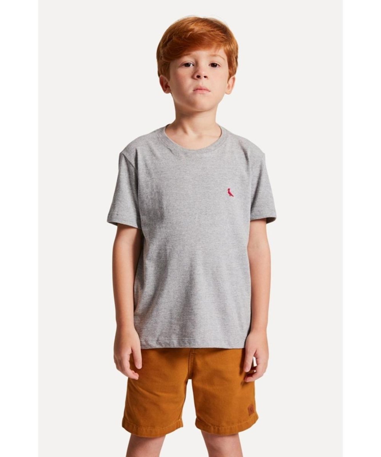 Infantil - CAMISETA MINI BRASA PICA-PAU BORDADO